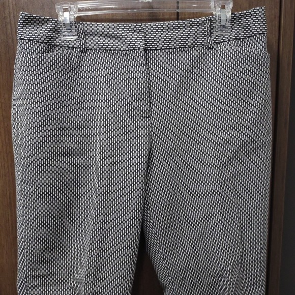 Liz Claiborne Womens Emma Classic‎ Ankle Pants Trouser Black/White/Taupe Size 10 - Picture 2 of 9